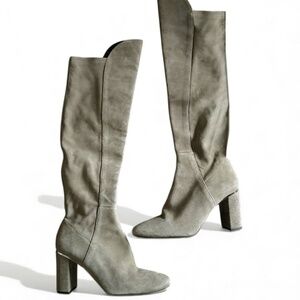 Brand New Genuine Leather Sand Color Suede Boots Tags Attached Size 9 EU 40